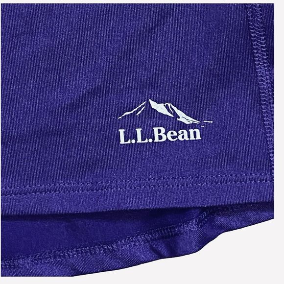 L.L. Bean Long Sleeve Active Base Layer Top Mesh Panels Purple Women’s Size M - Picture 4 of 7